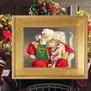CA1013 Christmas Stories Small Canvas Giclee - Framed  11" X 14"