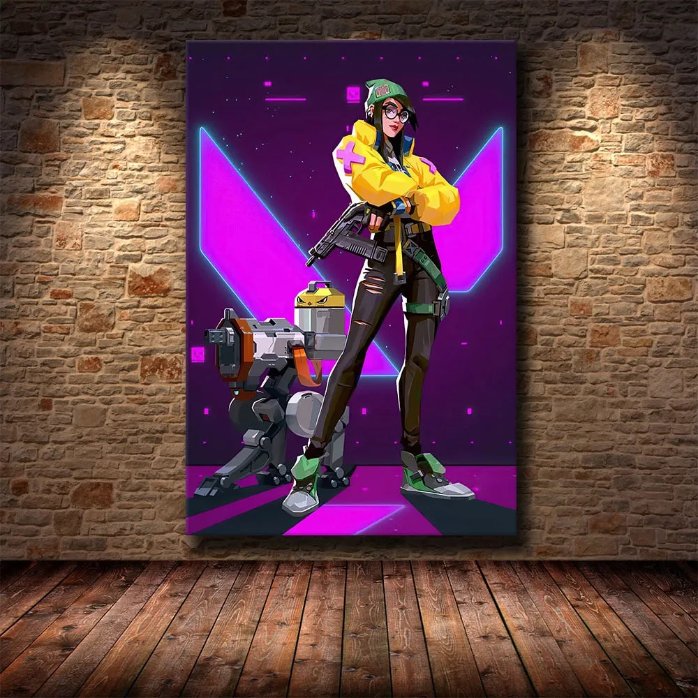 Canvas Painting Valorant Set- 2 (Variants Available)