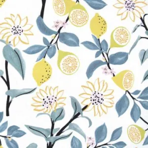 Canvas Slim Lemons & Flowers