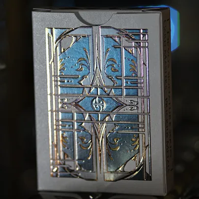 Card Masters Precious Metal Foil (White) Playing Cards by Handlordz