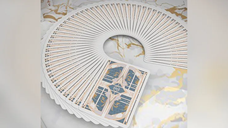 Card Masters Precious Metal (White) Playing Cards by Handlordz