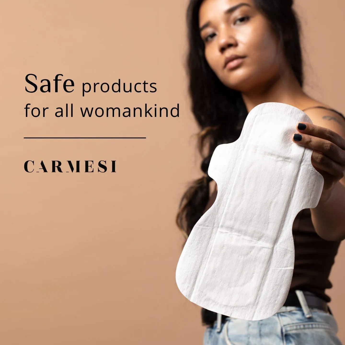 Carmesi Eco-Conscious - Sanitary Pads for Rash-Free   Eco-Friendly Periods (10 Large)
