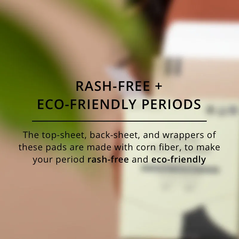 Carmesi Eco-Conscious - Sanitary Pads for Rash-Free   Eco-Friendly Periods (10 Large)