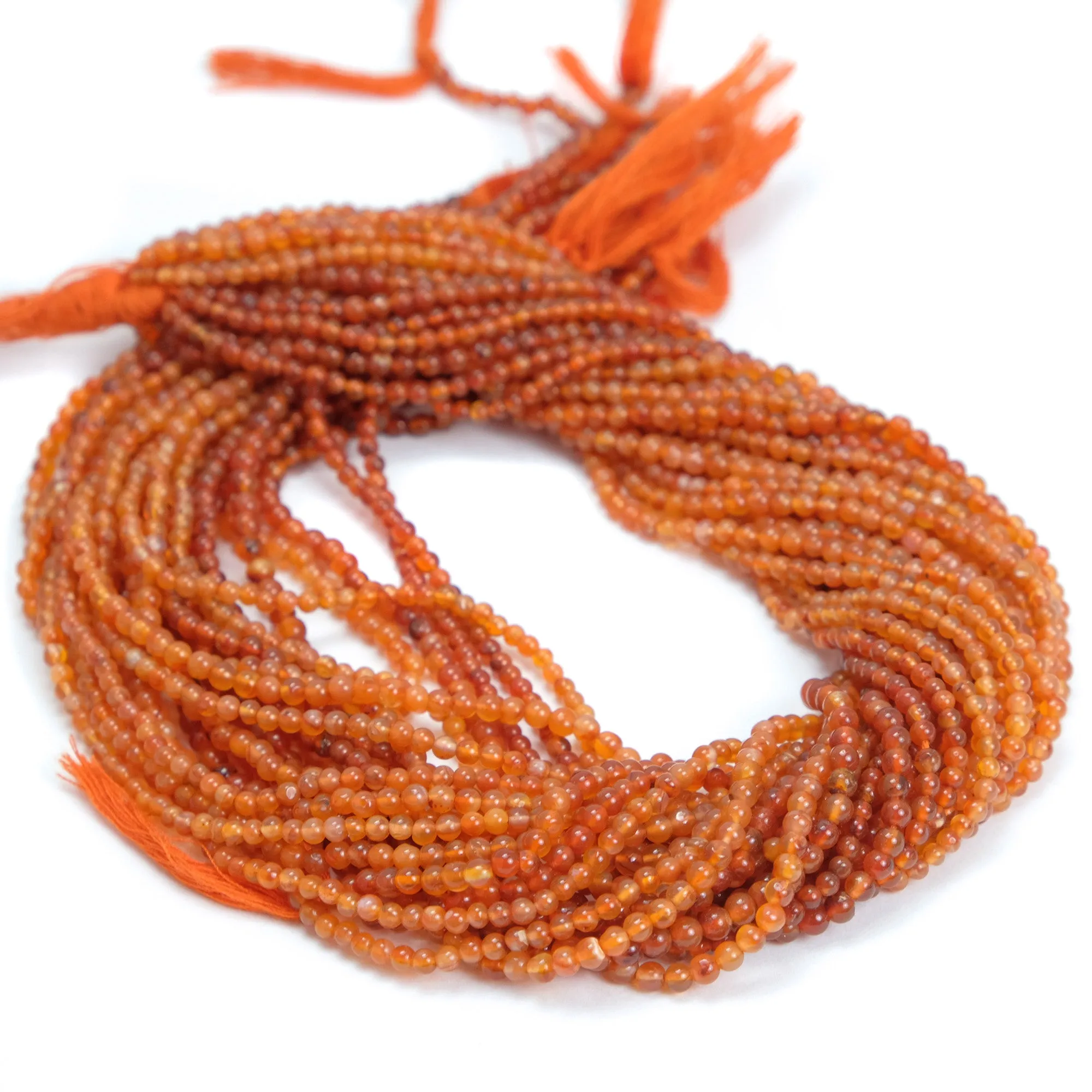 Carnelian 3mm Smooth Rounds