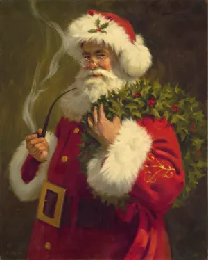 CB1022 Spirit of Santa Canvas Giclee Unframed 24" X 30"