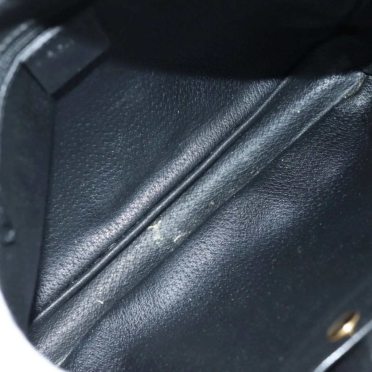 CELINE Macadam Canvas Clutch Bag PVC Black Auth yk12275