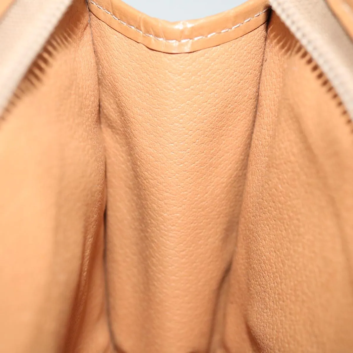 CELINE Macadam Canvas Clutch Bag PVC Brown Auth bs13426