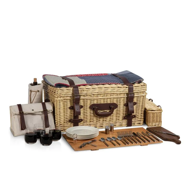 Charleston Picnic Basket, Light Willow