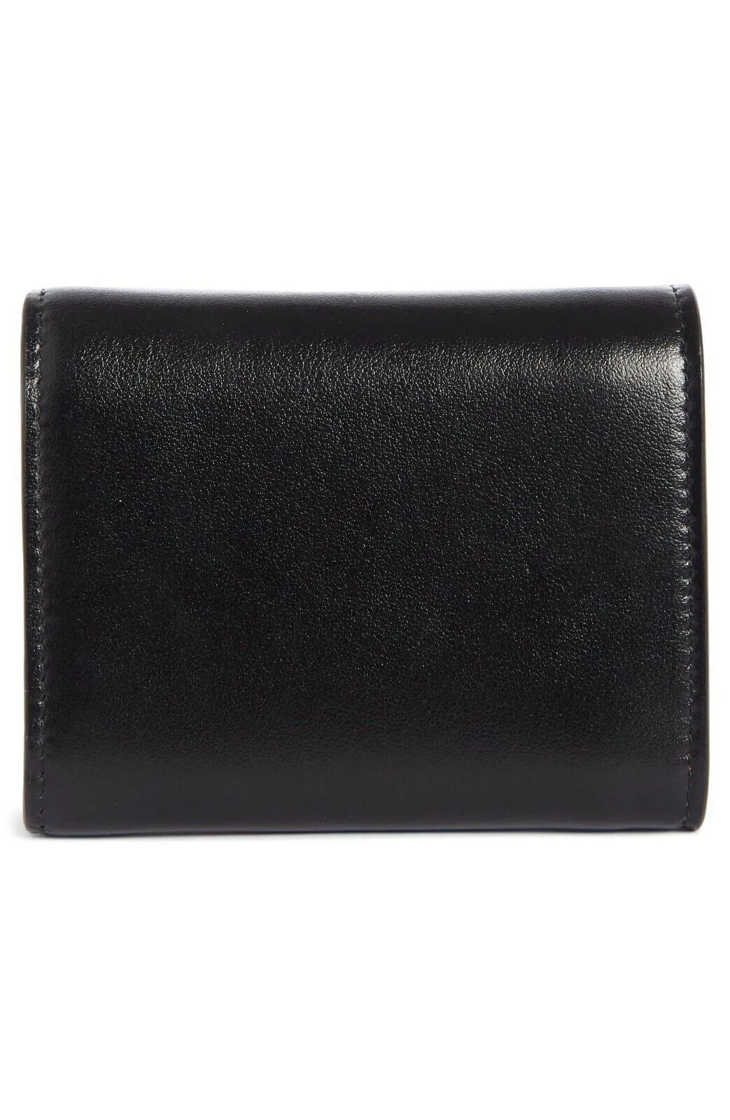 CHRISTIAN LOUBOUTIN Small Loubigaga Calfskin Leather Wallet Black No Selfies New