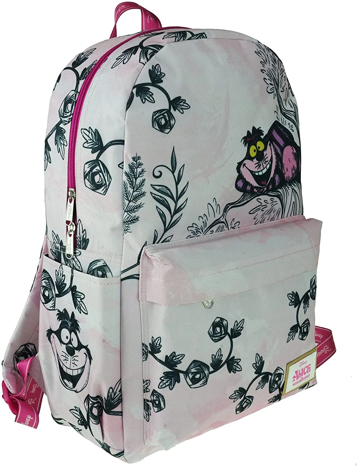 Classic Disney Cheshire Cat Backpack with Laptop Compartment for School