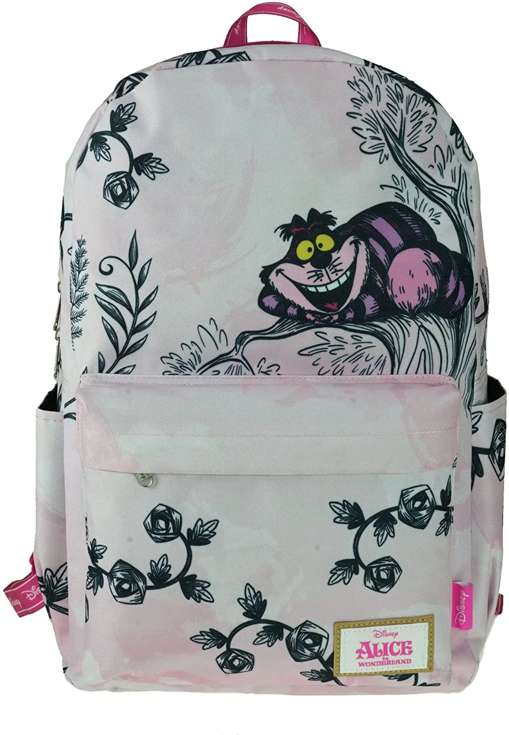 Classic Disney Cheshire Cat Backpack with Laptop Compartment for School