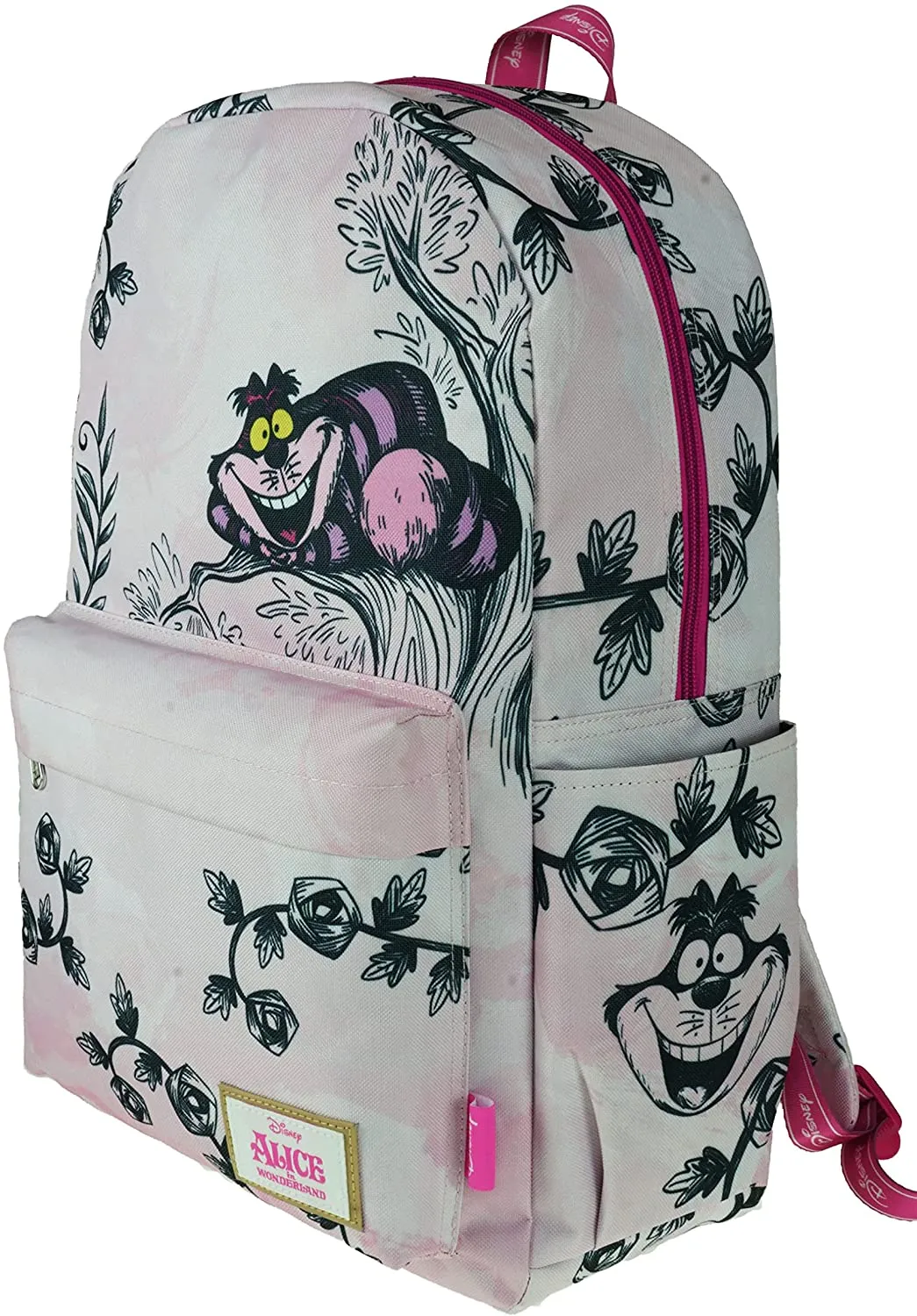Classic Disney Cheshire Cat Backpack with Laptop Compartment for School
