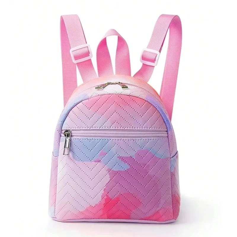 Color Block Casual Daily Kids Backpack