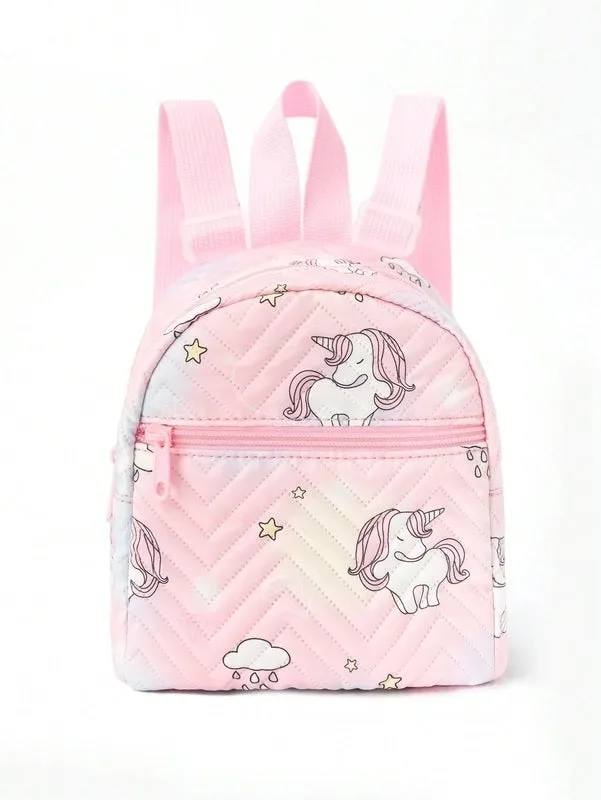 Color Block Casual Daily Kids Backpack