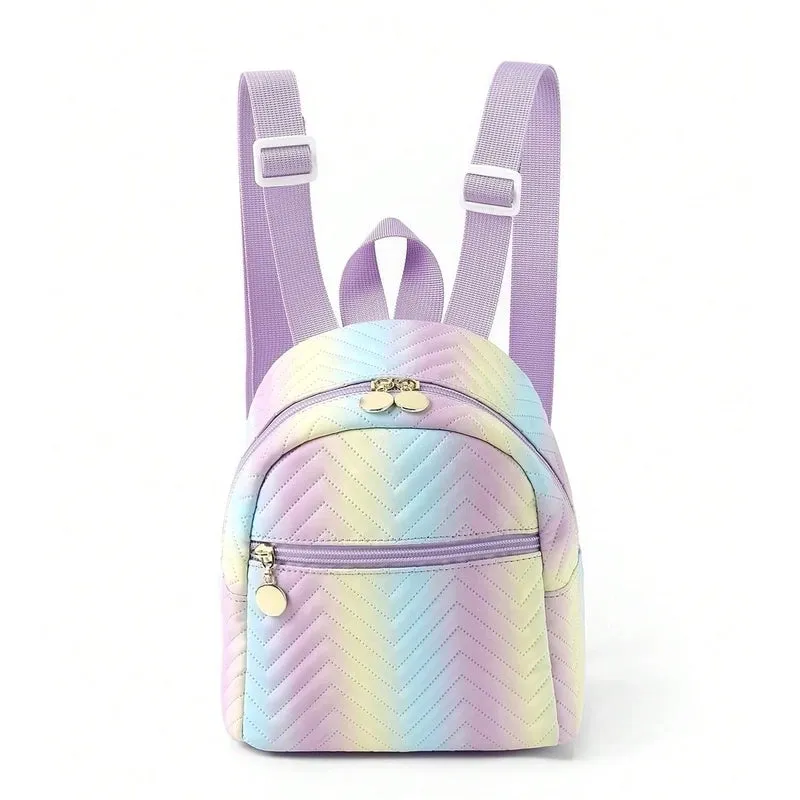 Color Block Casual Daily Kids Backpack