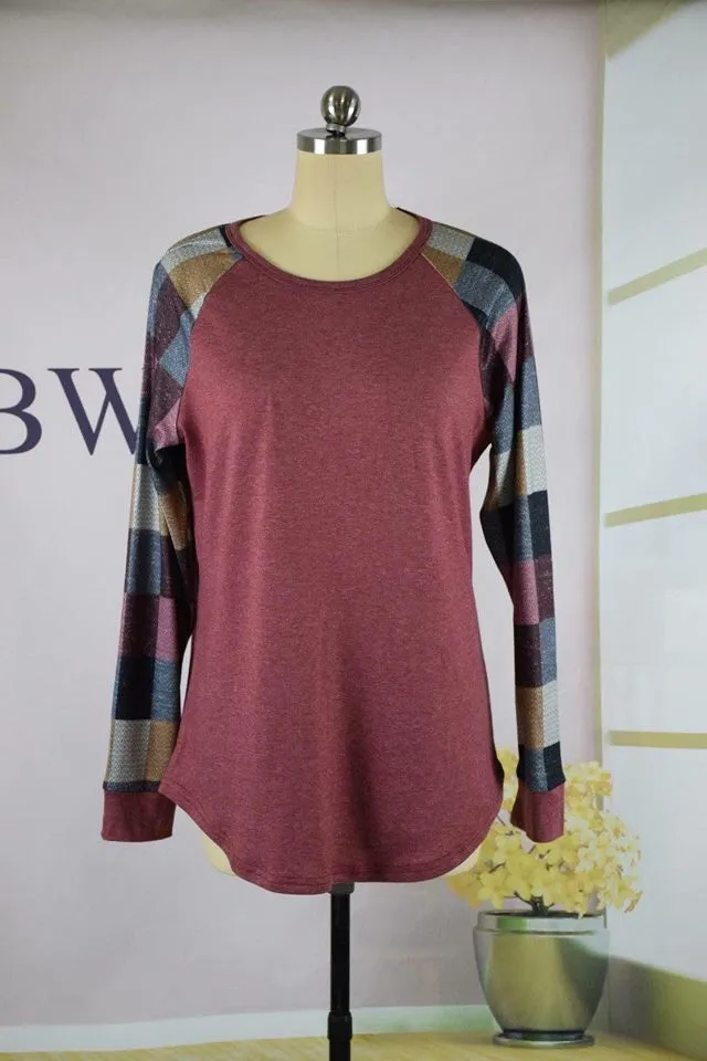 Colorful Stripe Long Sleeve Raglan Collection