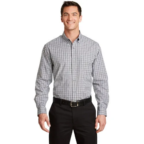 Corbett Ln. Port Authority® Long Sleeve Gingham Easy Care Shirt S654