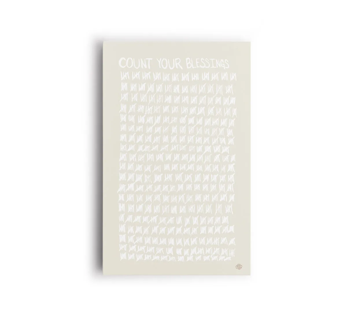 Count Your Blessings Canvas Print "Creme"