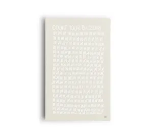 Count Your Blessings Canvas Print "Creme"
