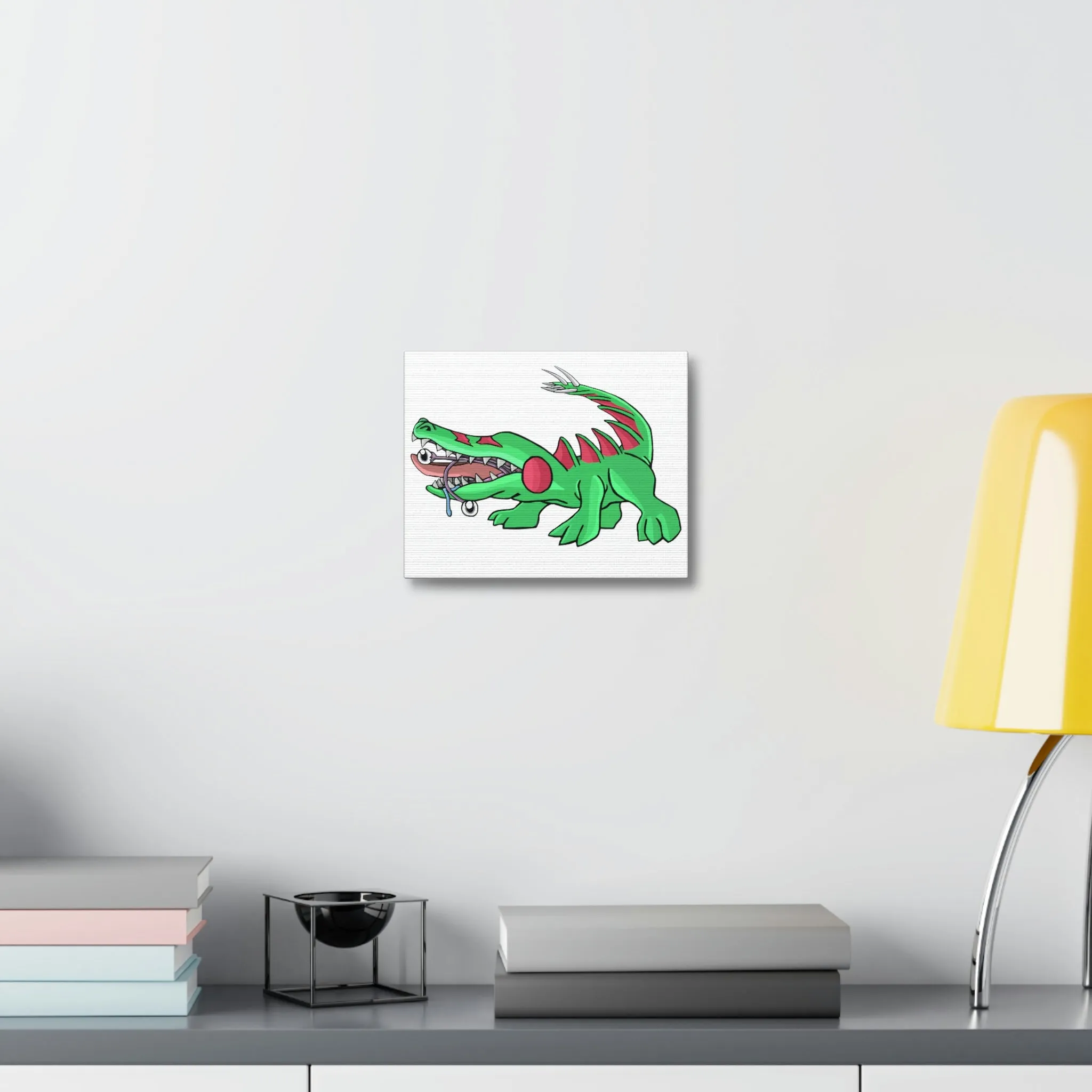 Crocodilas Stretched Canvas