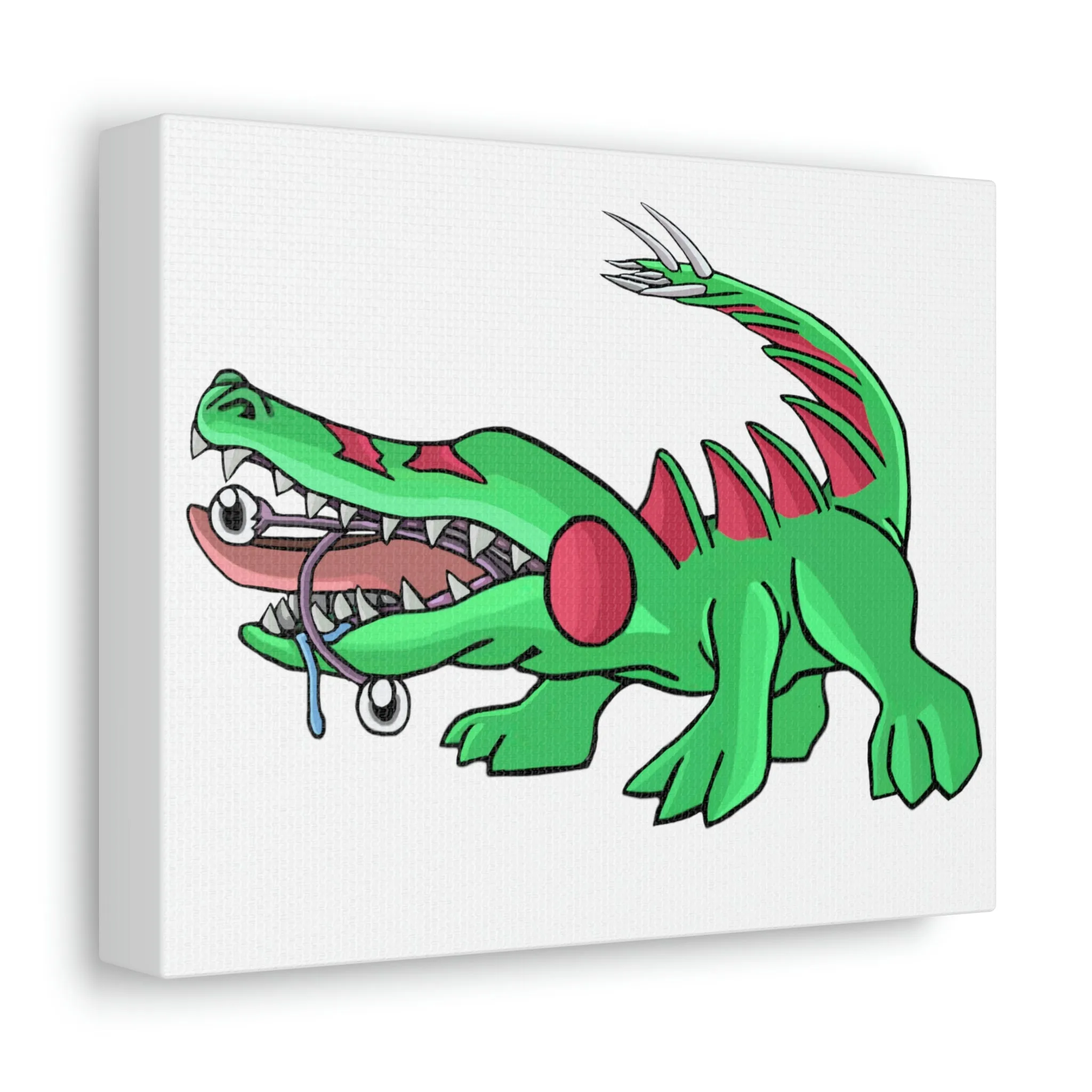 Crocodilas Stretched Canvas