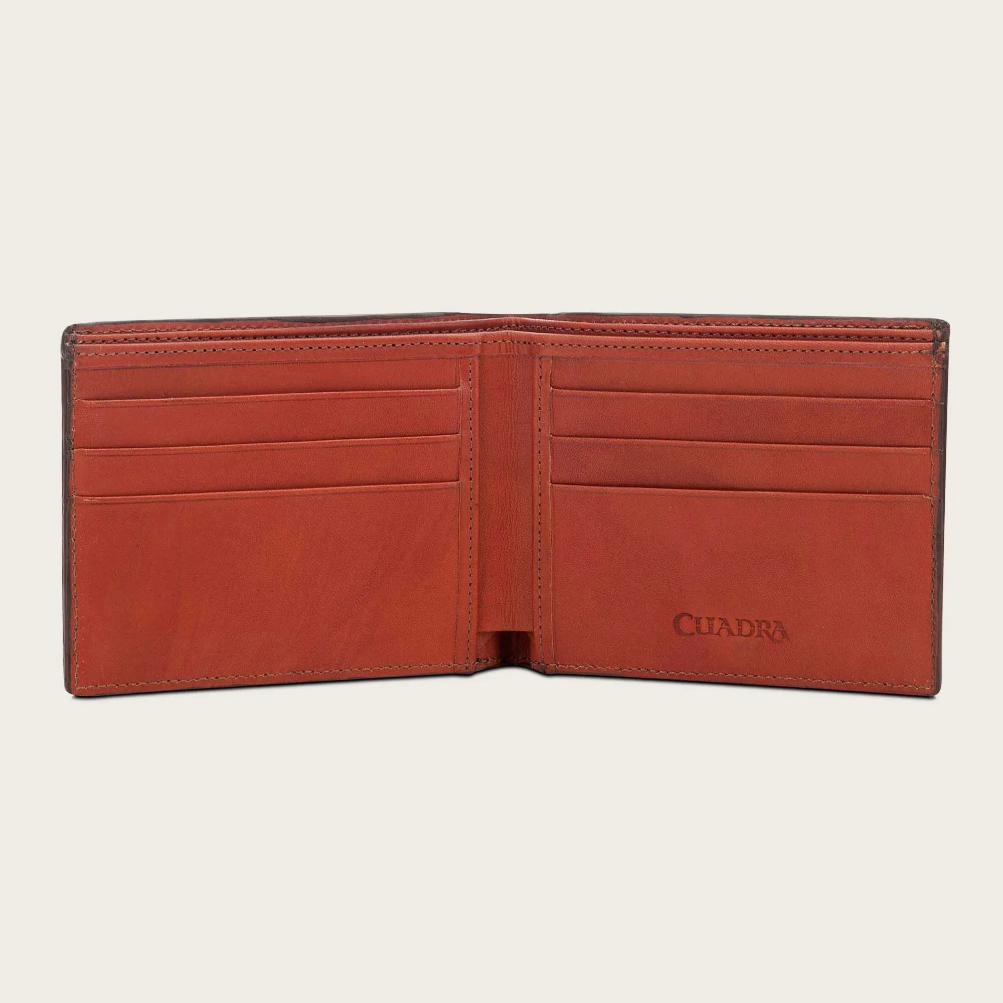 Cuadra Brown Deer Stitching Wallet