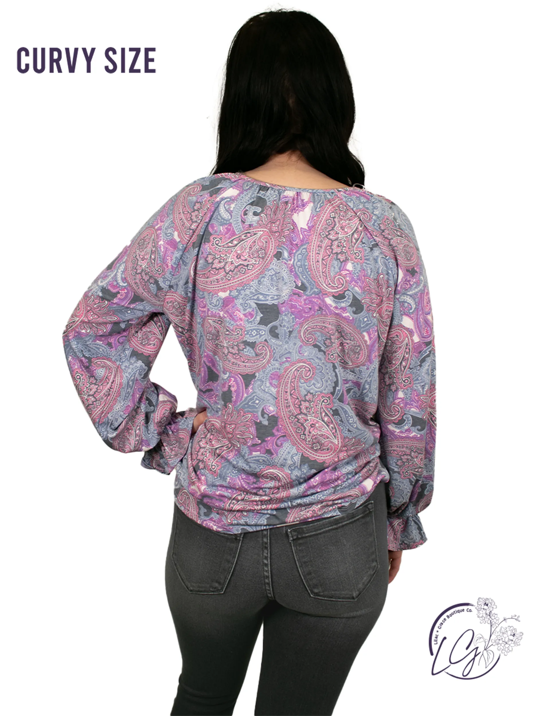 Curvy Wave You On Long Sleeve