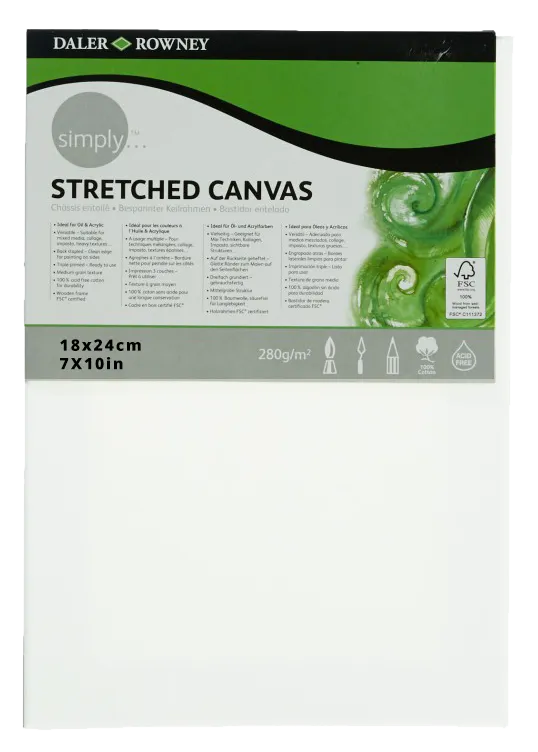 Daler Rowney Canvas Panel 18*24cm/7*10"