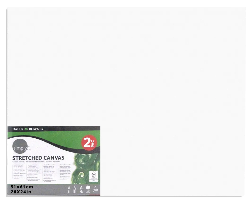 Daler Rowney Canvas Panel Imperial Size 51*61cm/20*24"