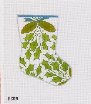 Deck the Halls Ornament Sized Stocking Canvas