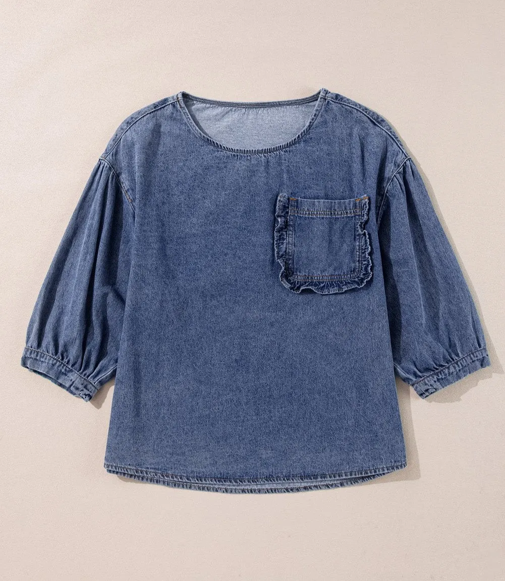 DENIM DARLIN TOP
