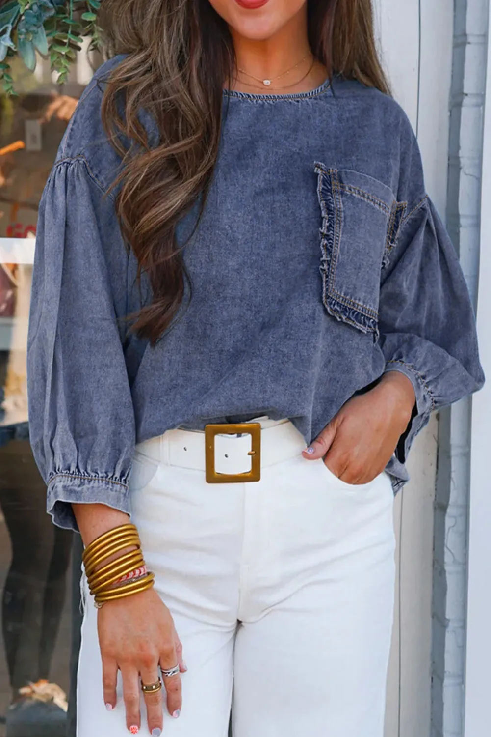 DENIM DARLIN TOP