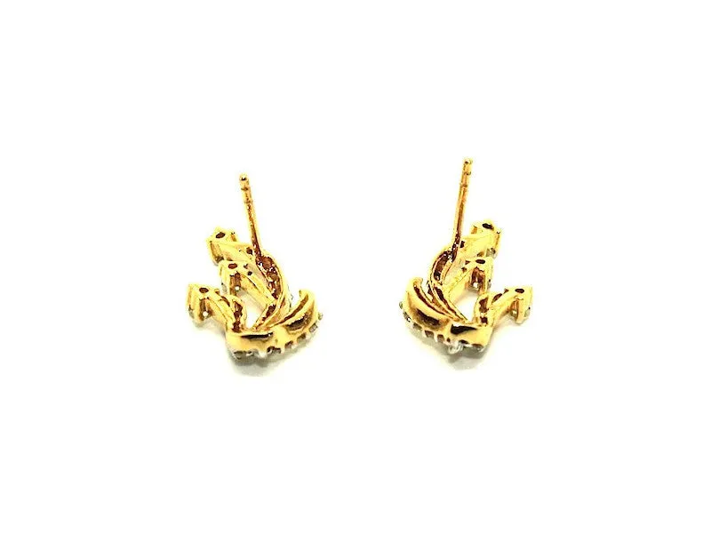 Diamond Asymmetrical Earring Ad No.0162