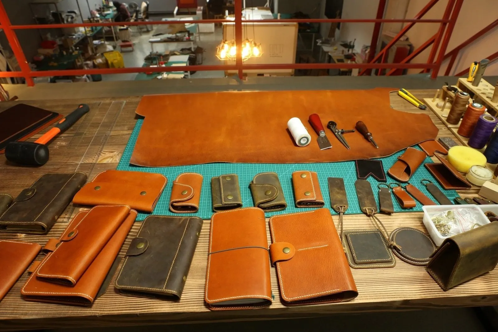 Distressed moleskine leather cover large size