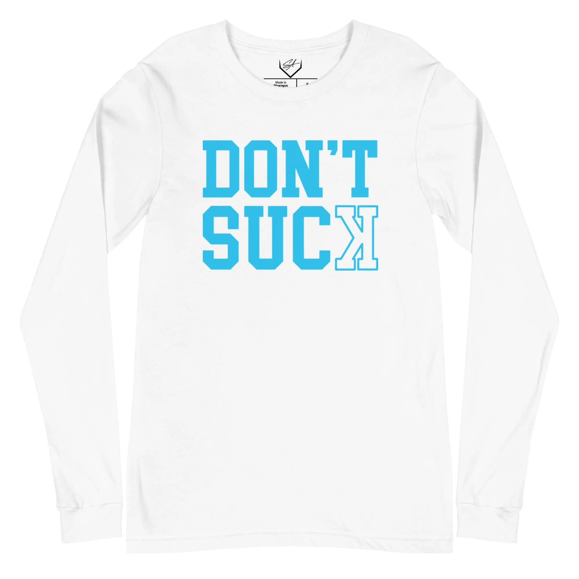 Don't Suck Teal - Adult Long Sleeve