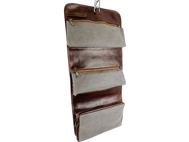 Dracula - Leather Hanging Wash Bag Toiletry Bag