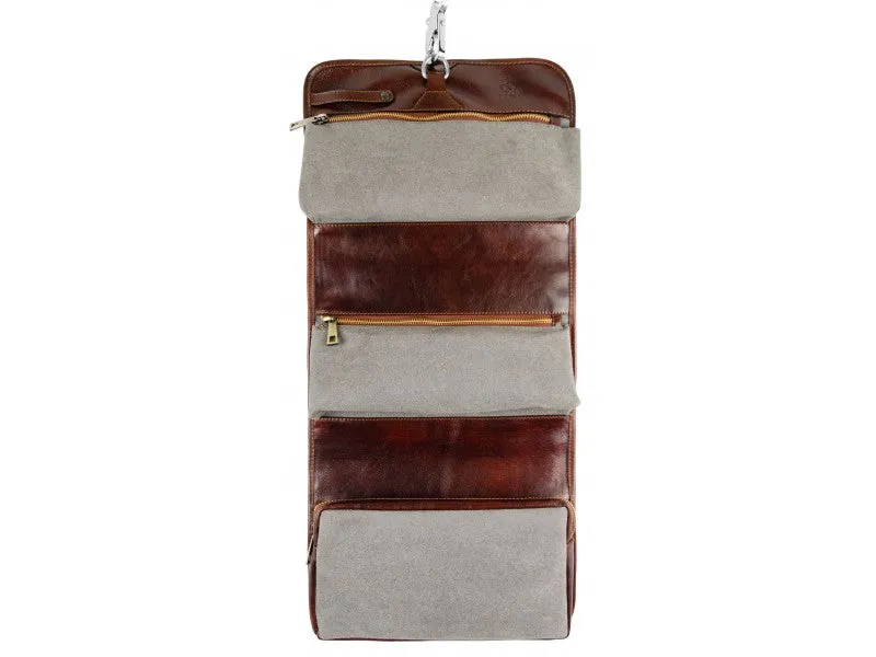 Dracula - Leather Hanging Wash Bag Toiletry Bag