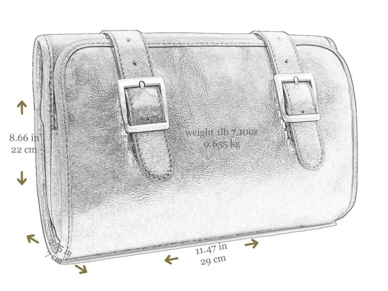 Dracula - Leather Hanging Wash Bag Toiletry Bag