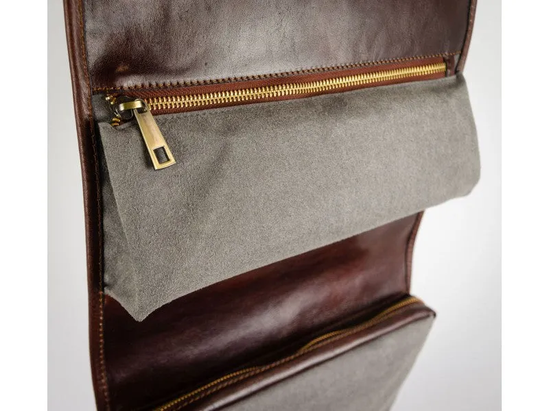 Dracula - Leather Hanging Wash Bag Toiletry Bag