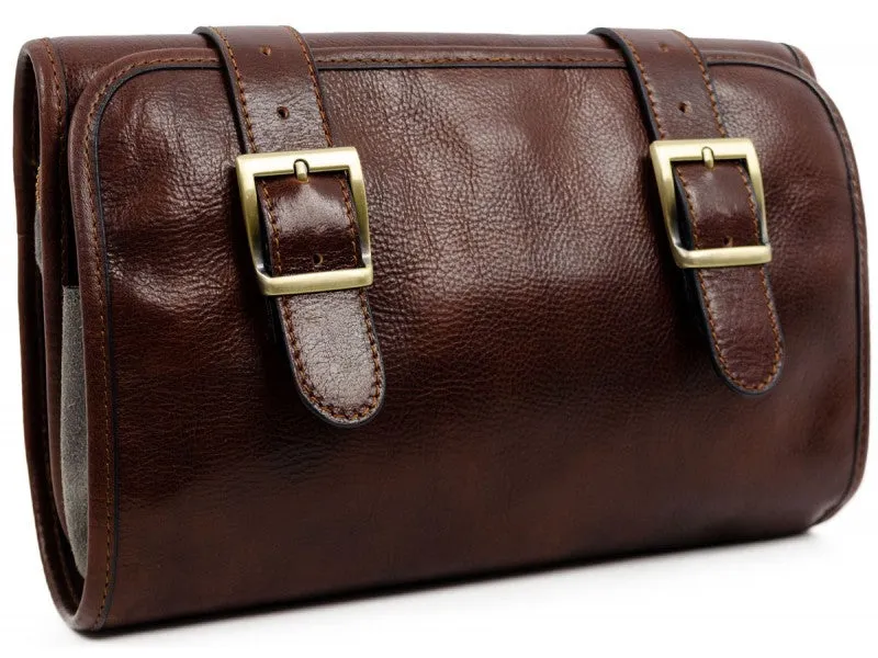Dracula - Leather Hanging Wash Bag Toiletry Bag