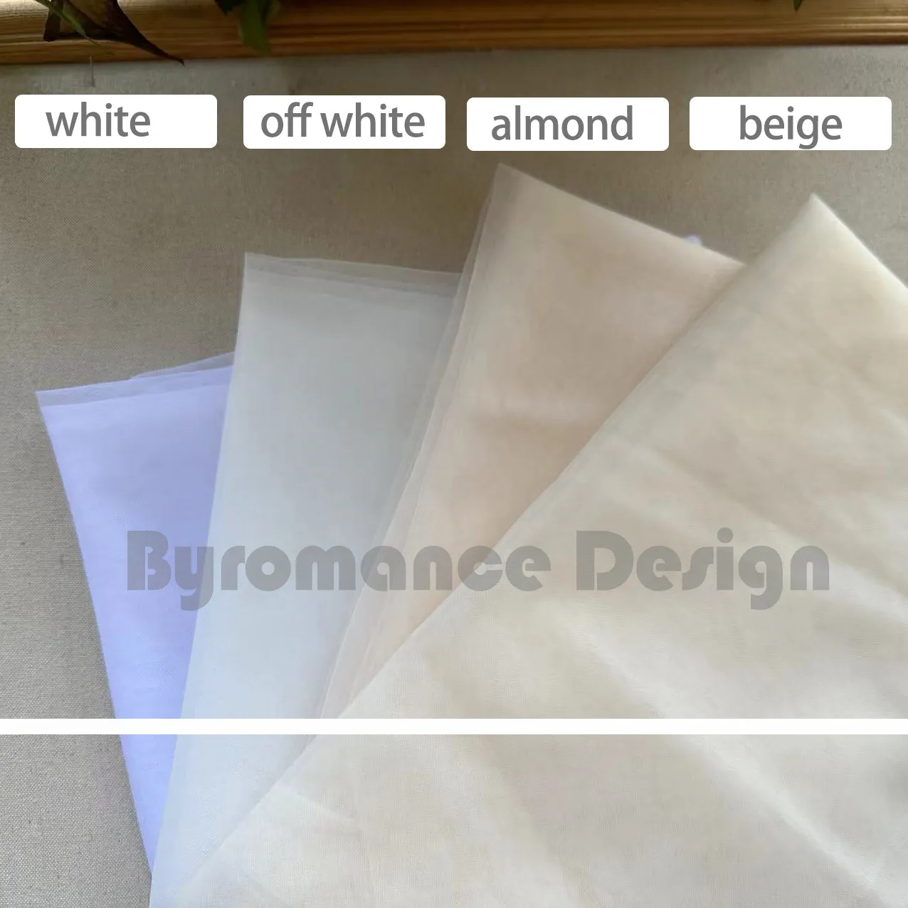 EMALZBY almond color tulle detach wedding sleeve, waist ornament boho flower bridal sleeve
