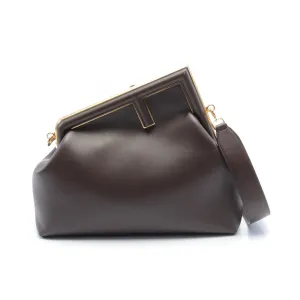 Fendi Leather Medium Clutch Bag 8BP127