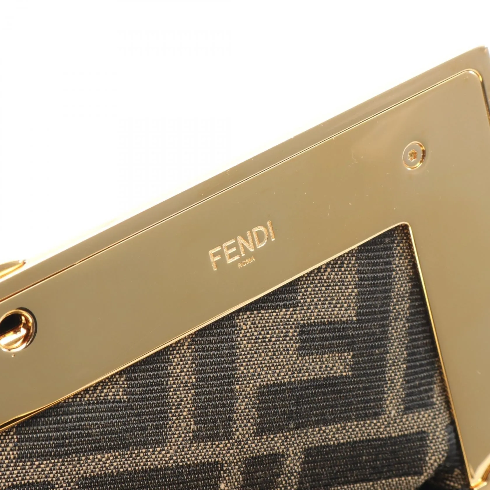 Fendi Leather Medium Clutch Bag 8BP127
