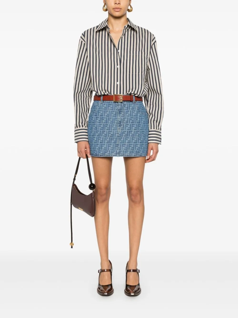 FF CHAMBRAY MINI SKIRT