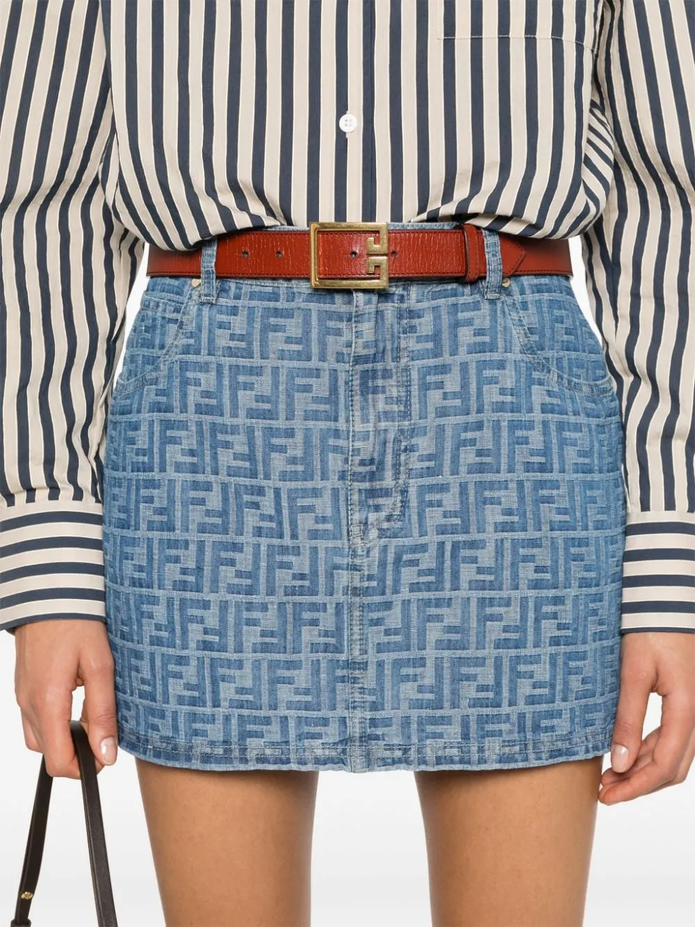 FF CHAMBRAY MINI SKIRT