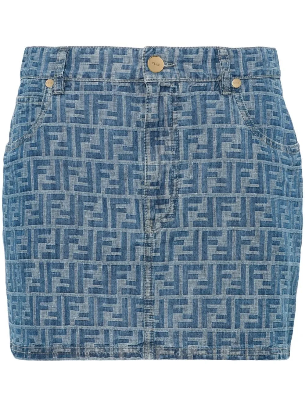 FF CHAMBRAY MINI SKIRT