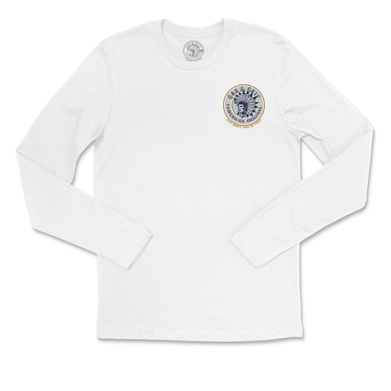 First American Long Sleeve Tee (White)