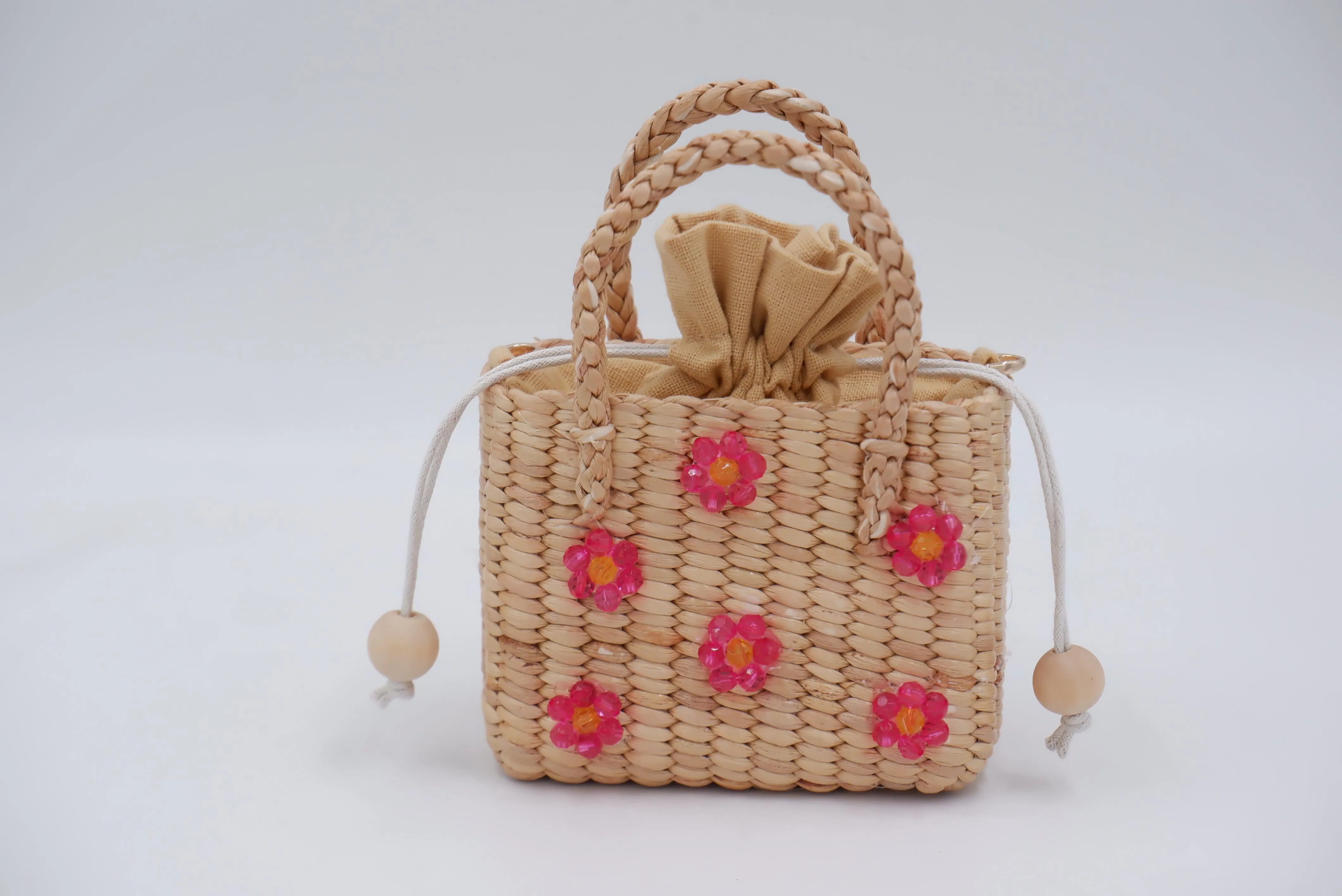 flower little girl purse