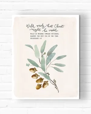 Foundation 7: Walk Wisely Canvas