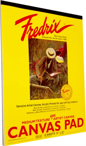 Fredrix Canvas Pads White (16x20)"- 10 Sheets
